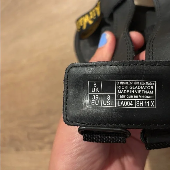 Dr Martens Ricki gladiator Black Nappa Sandals - Picture 12 of 12